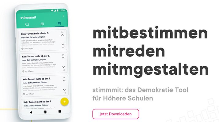 Diplomarbeit: Stimmmit — Eine App und eine Website für die Schülervertretung von Morgen.