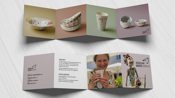 Diplomarbeit: Angelika Gross Keramik - Gestaltung von Kommunikationsmitteln im Web- und Printbereich