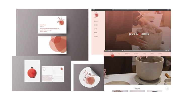 Diplomarbeit: Rebranding von "Keramik Klosterneuburg - Jess Keramik" - Relaunch des Corporate Designs und der Website