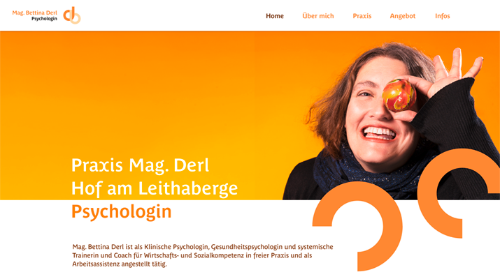 Diplomarbeit: Praxis Bettina Derl – Corporate Design und Webdesign für eine Psychologin