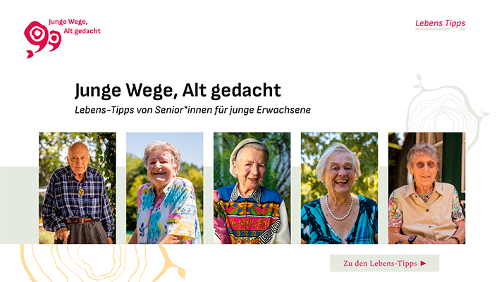 Diplomarbeit: Junge Wege, Alt gedacht – Eine Website mit Lebens-Tipps von Senior:innen für junge Erwachsene